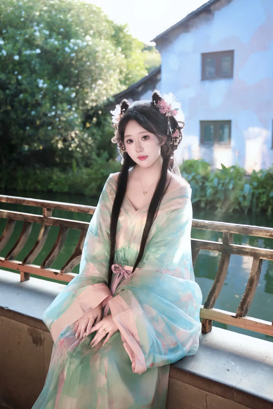 古风摄影, 汉服写真, 小唯cos, 猫耳小唯, 乌镇