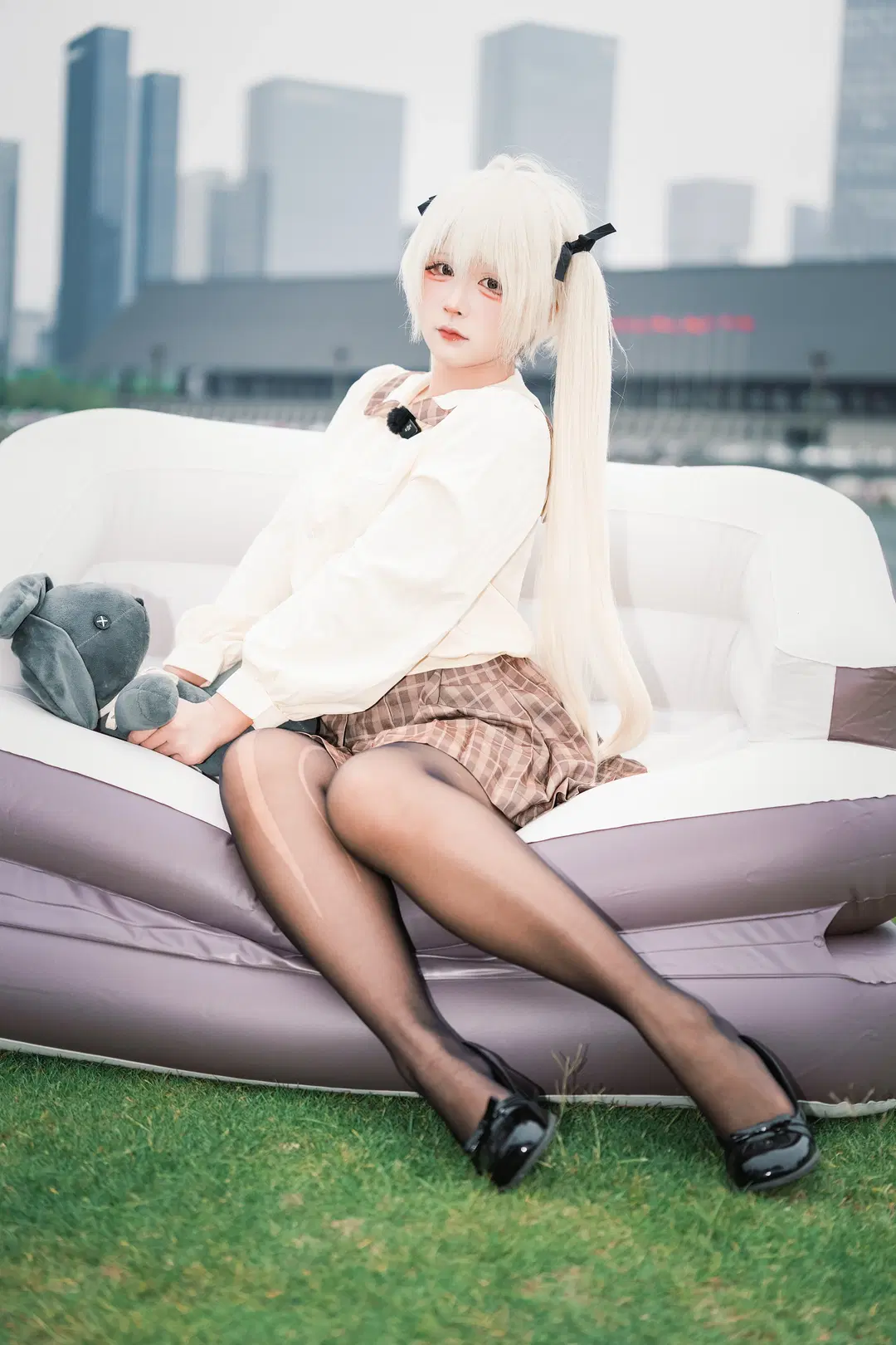 穹妹cos, 春日野穹, 黑丝, cosplay场照, 成都世界线