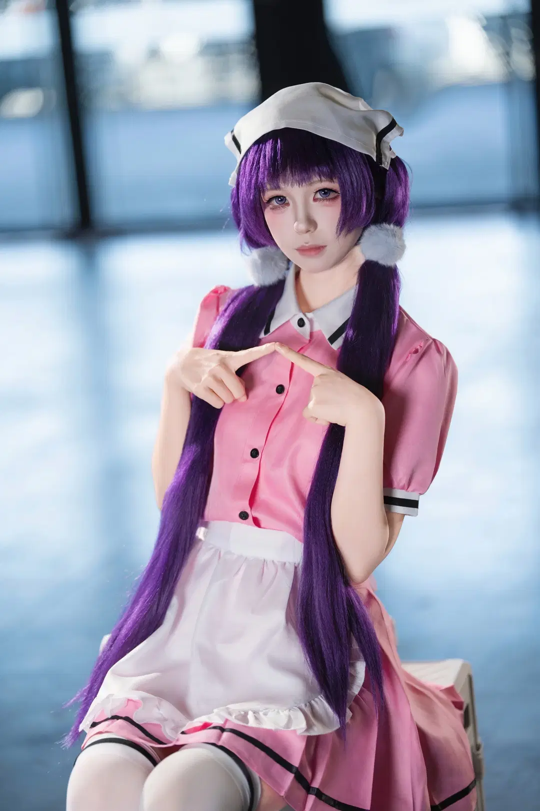 【樱之宫莓香cos】Blend·S属性咖啡厅的粉裙工作日常 - 喵蛋poi - 第4张