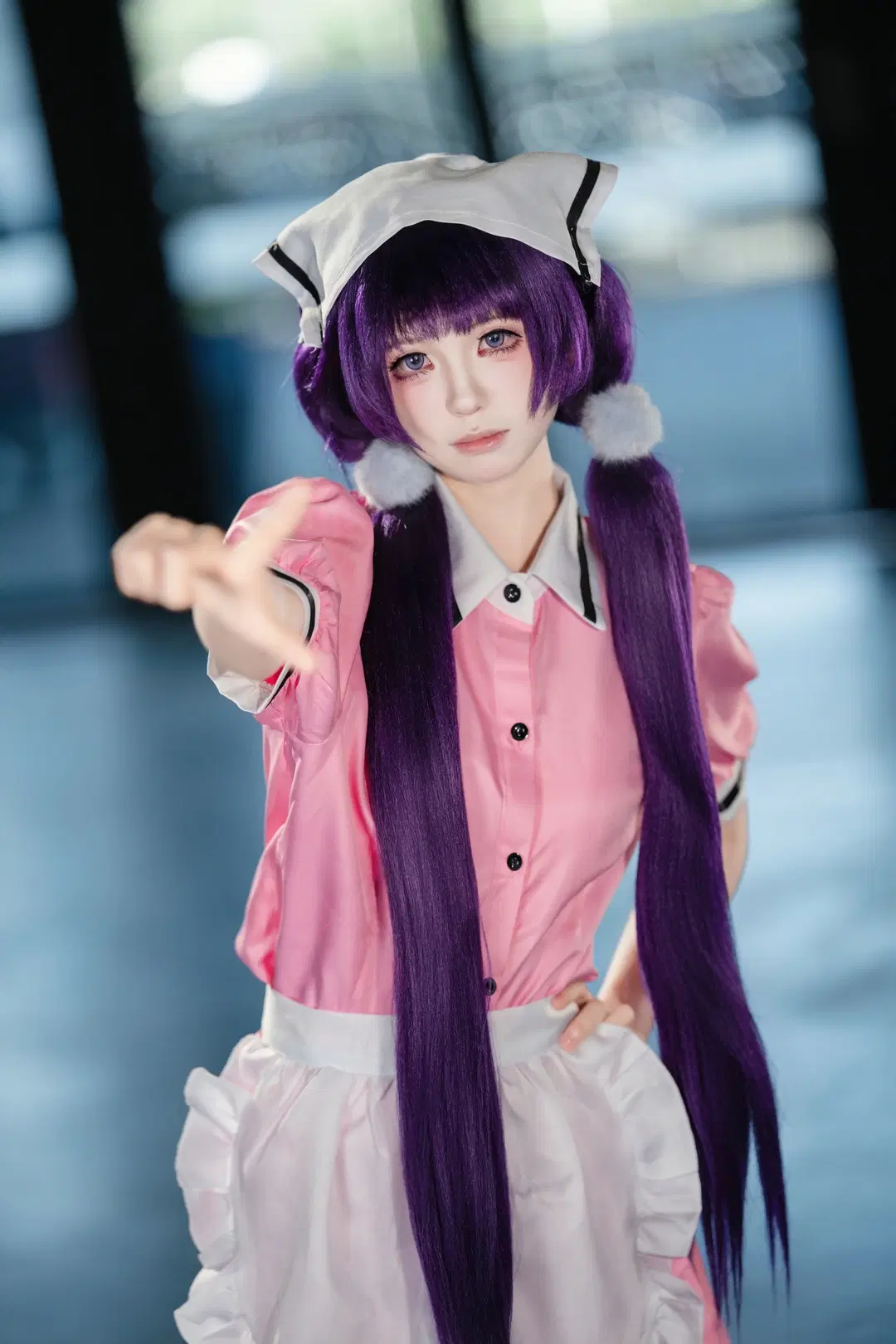 【樱之宫莓香cos】Blend·S属性咖啡厅的粉裙工作日常 - 喵蛋poi - 第7张