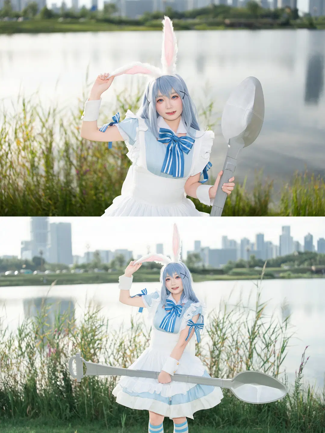 [Kafū Chino cosplay] Is the Order a Rabbit? Alice style and the Giant Spoon by 喵蛋poi - Image 3