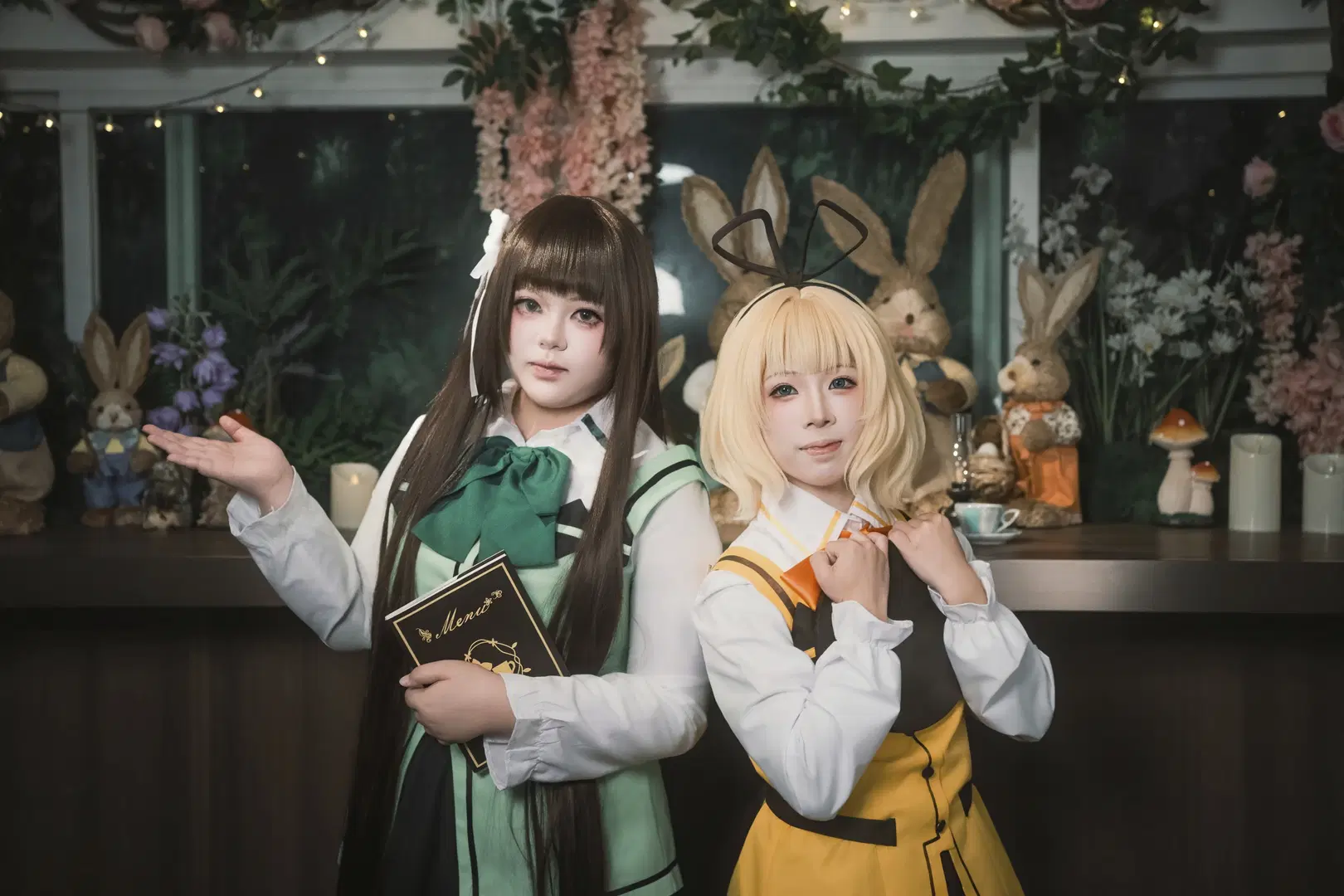 【宇治松千夜コスプレ】『ご注文はうさぎですか？』千夜＆シャロお茶会合わせ写真集 - 喵蛋poi - 3枚目