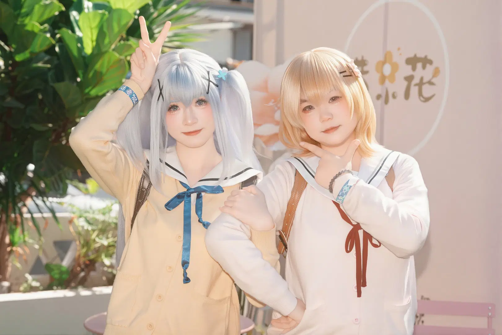 【Hoto Kokoa cosplay】Is the Order a Rabbit? Sailor Uniform Duo Park Date by 喵蛋poi - Image 10