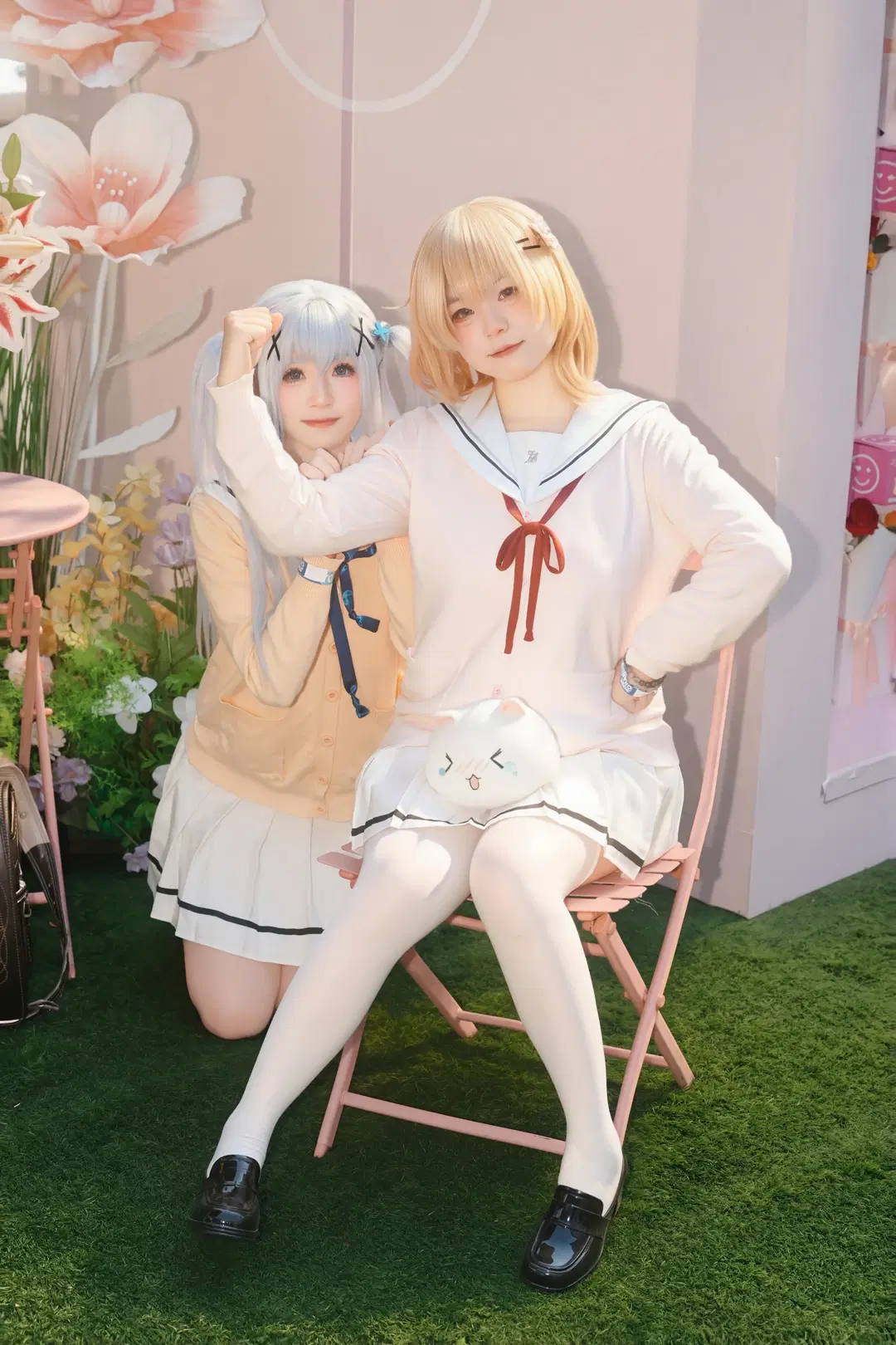 【Hoto Kokoa cosplay】Is the Order a Rabbit? Sailor Uniform Duo Park Date by 喵蛋poi - Image 7