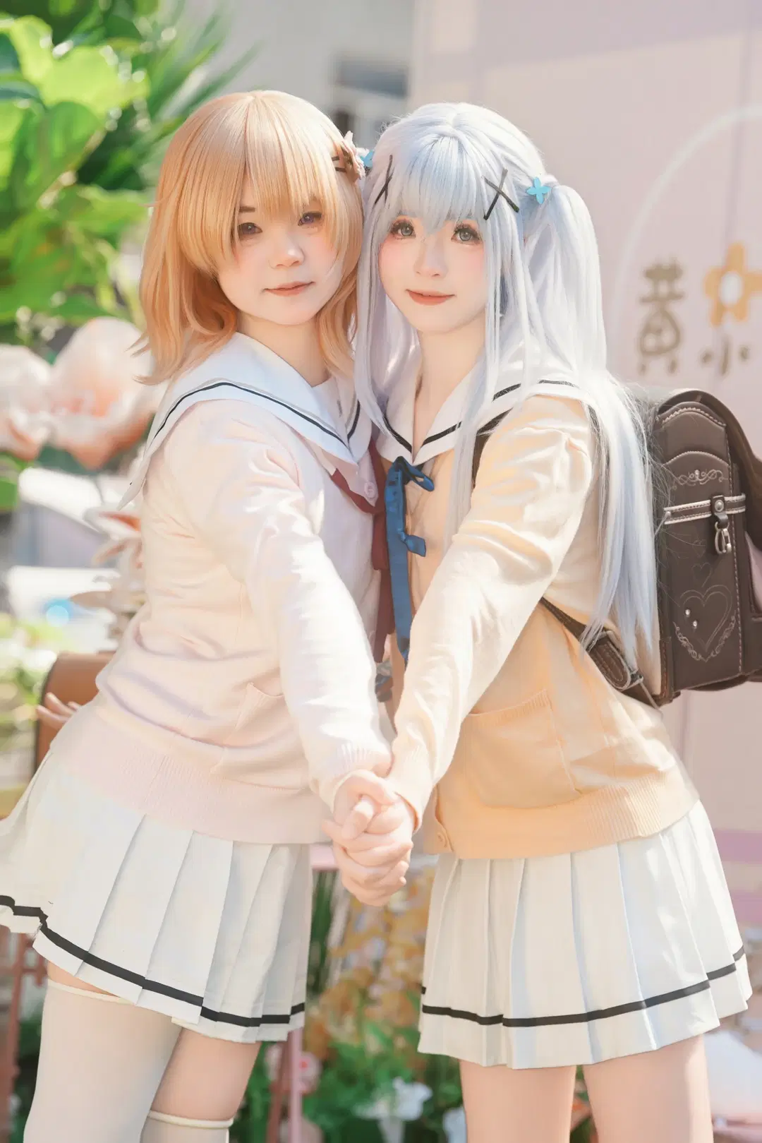【Hoto Kokoa cosplay】Is the Order a Rabbit? Sailor Uniform Duo Park Date by 喵蛋poi - Image 9