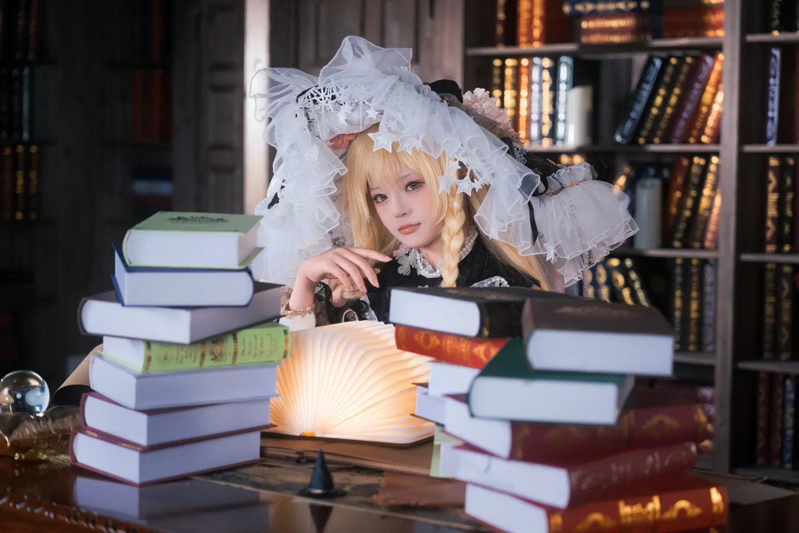 【霧雨魔理沙 コスプレ】東方Project 魔法図書館の真夜中の探訪 - 喵蛋poi - 5枚目