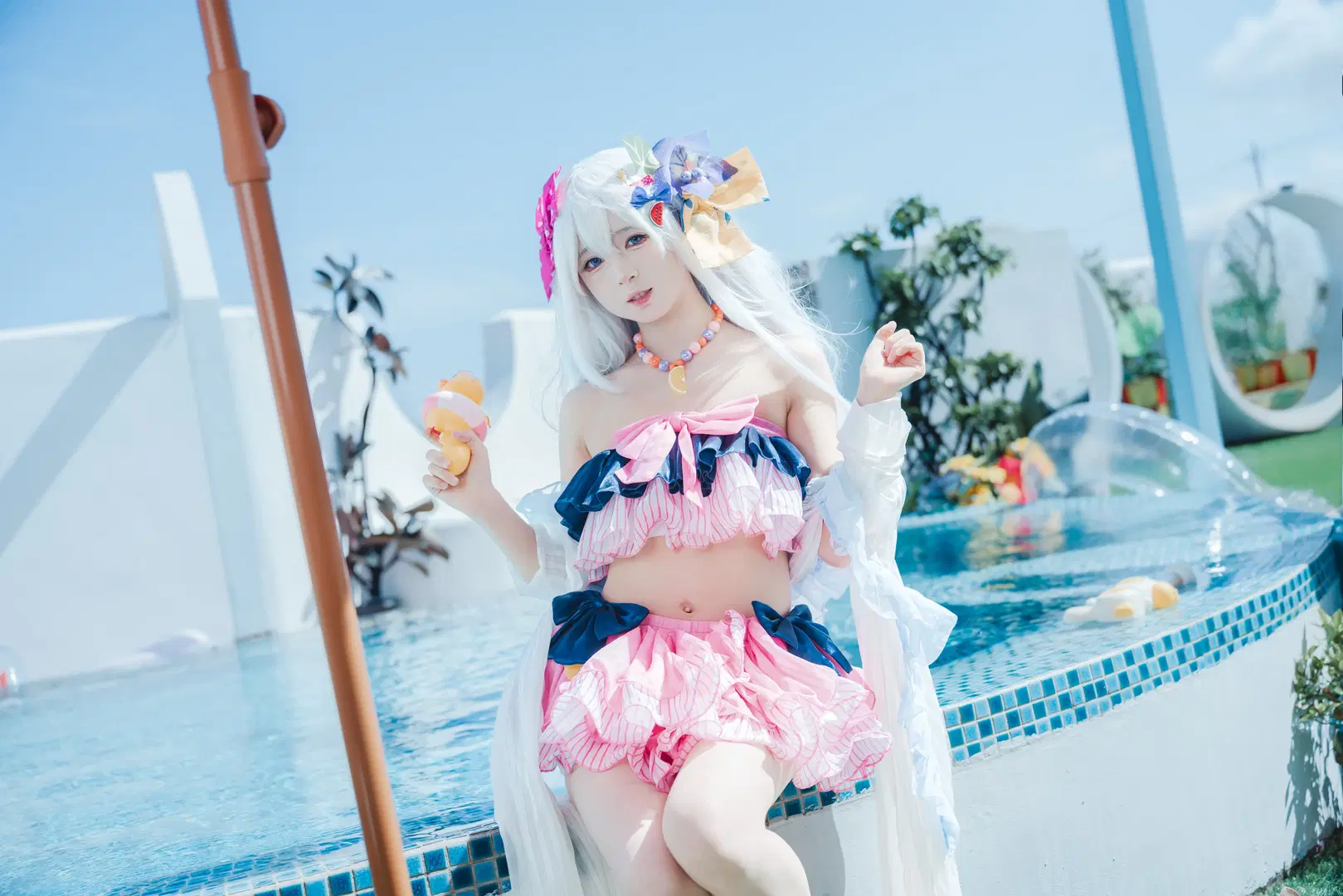 【水梓cos】碧蓝档案白洲梓的夏日泳池清凉记录 - 吶魄罗 - 第5张