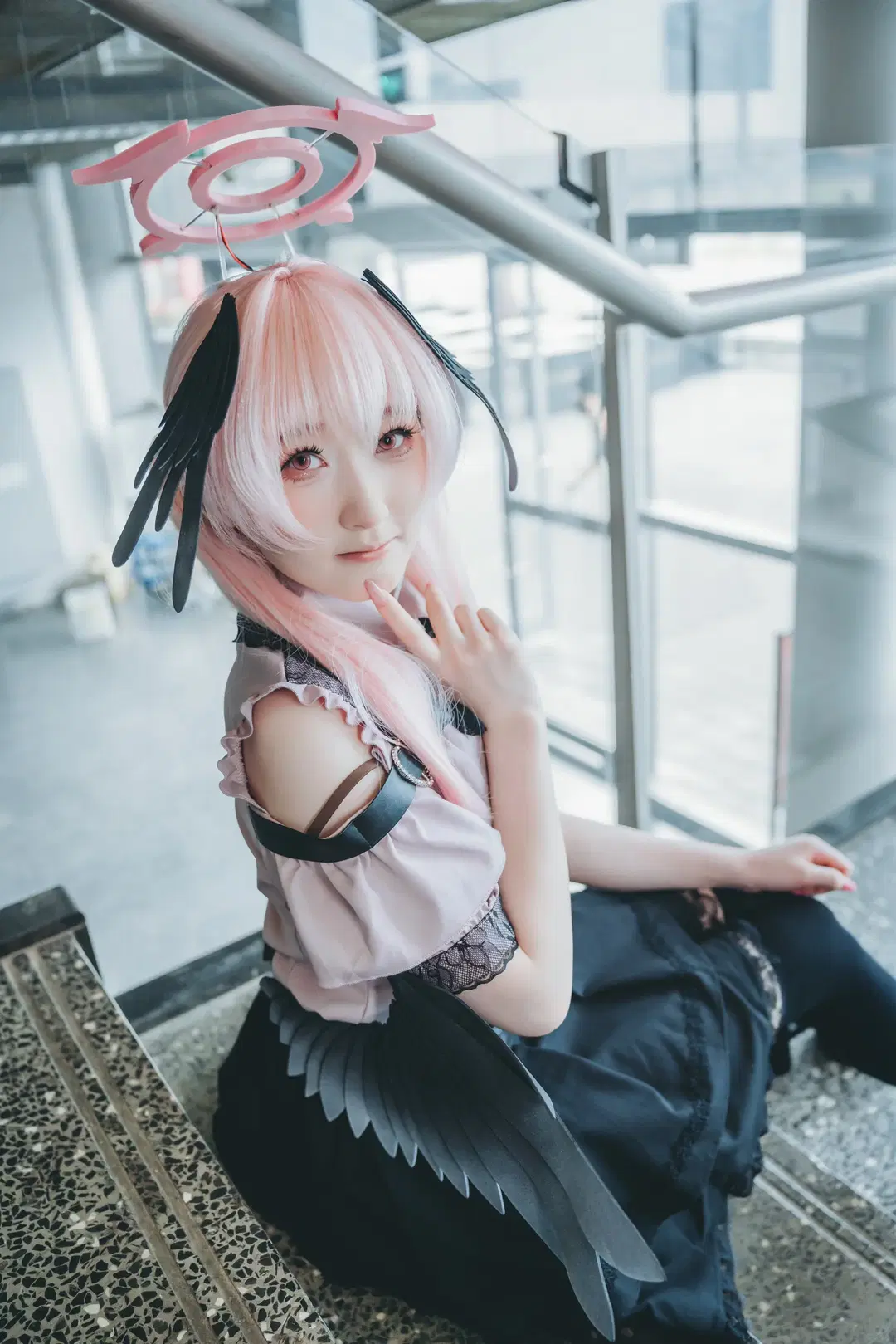 【下江コハル コスプレ】『ブルーアーカイブ』チャイナジョイ2026階段ロケ撮影記録 - 吶魄罗 - 10枚目