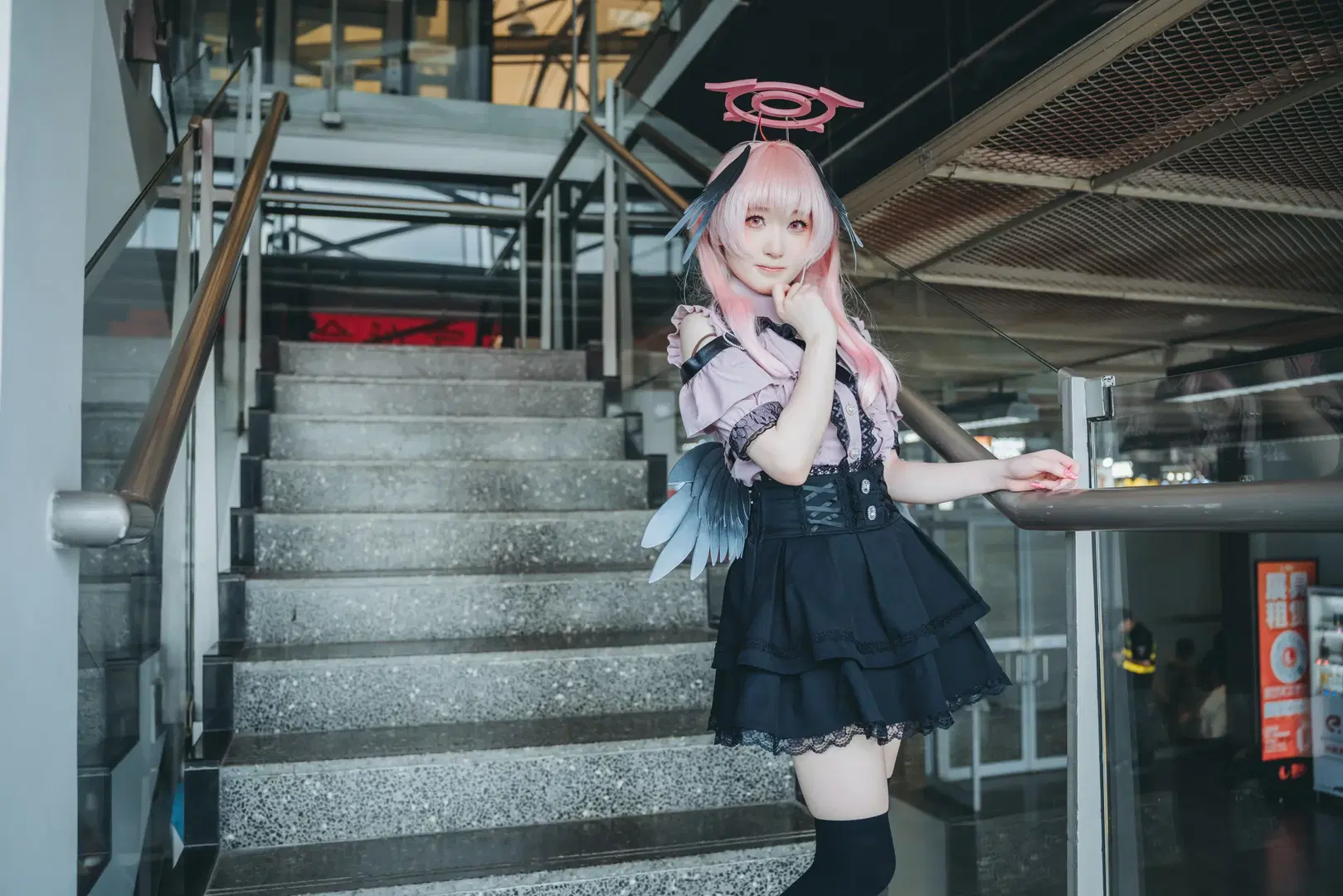 【下江コハル コスプレ】『ブルーアーカイブ』チャイナジョイ2026階段ロケ撮影記録 - 吶魄罗 - 4枚目