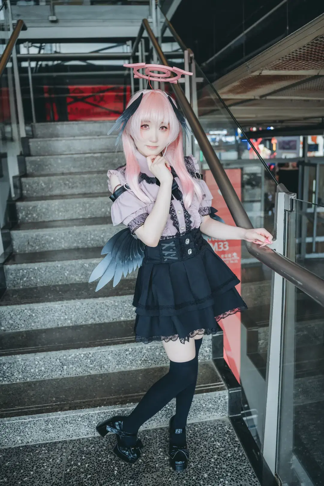 【下江コハル コスプレ】『ブルーアーカイブ』チャイナジョイ2026階段ロケ撮影記録 - 吶魄罗 - 6枚目