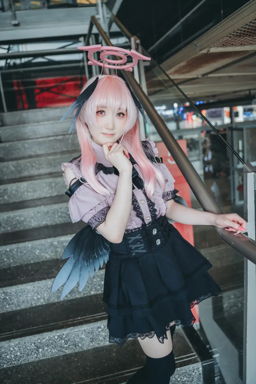 【下江コハル コスプレ】『ブルーアーカイブ』チャイナジョイ2026階段ロケ撮影記録 - 吶魄罗 - 7枚目