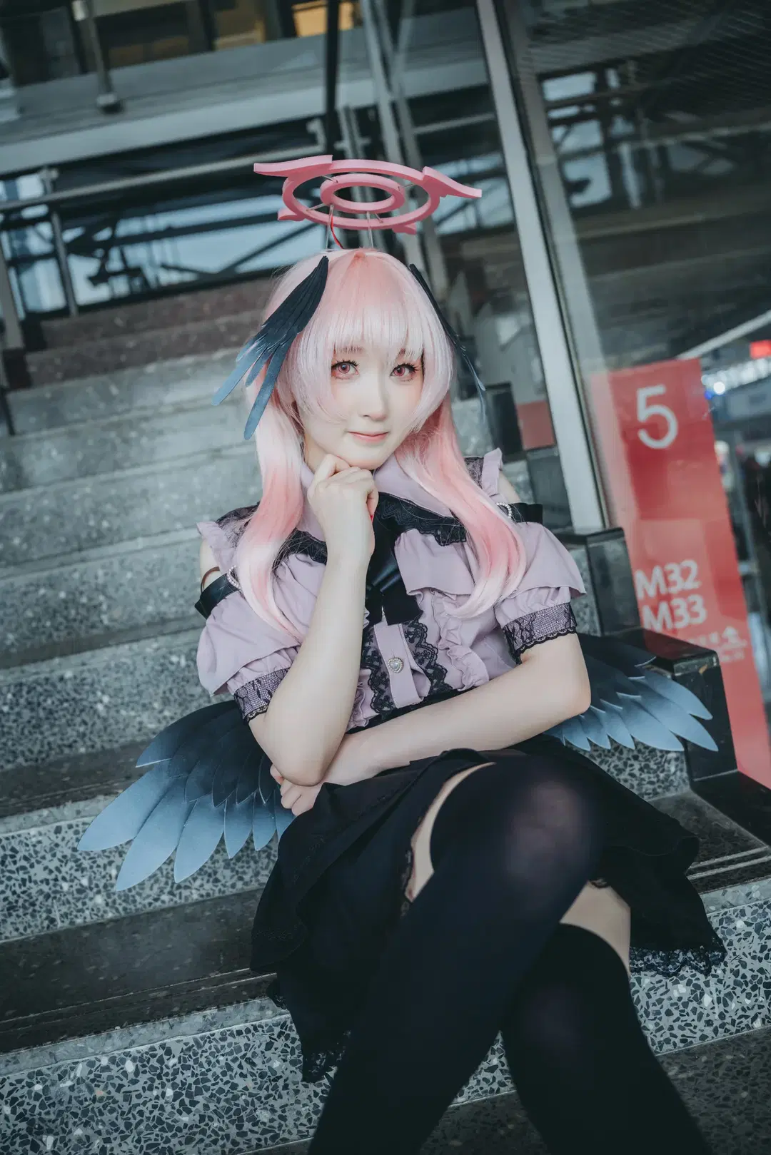 【下江コハル コスプレ】『ブルーアーカイブ』チャイナジョイ2026階段ロケ撮影記録 - 吶魄罗 - 8枚目