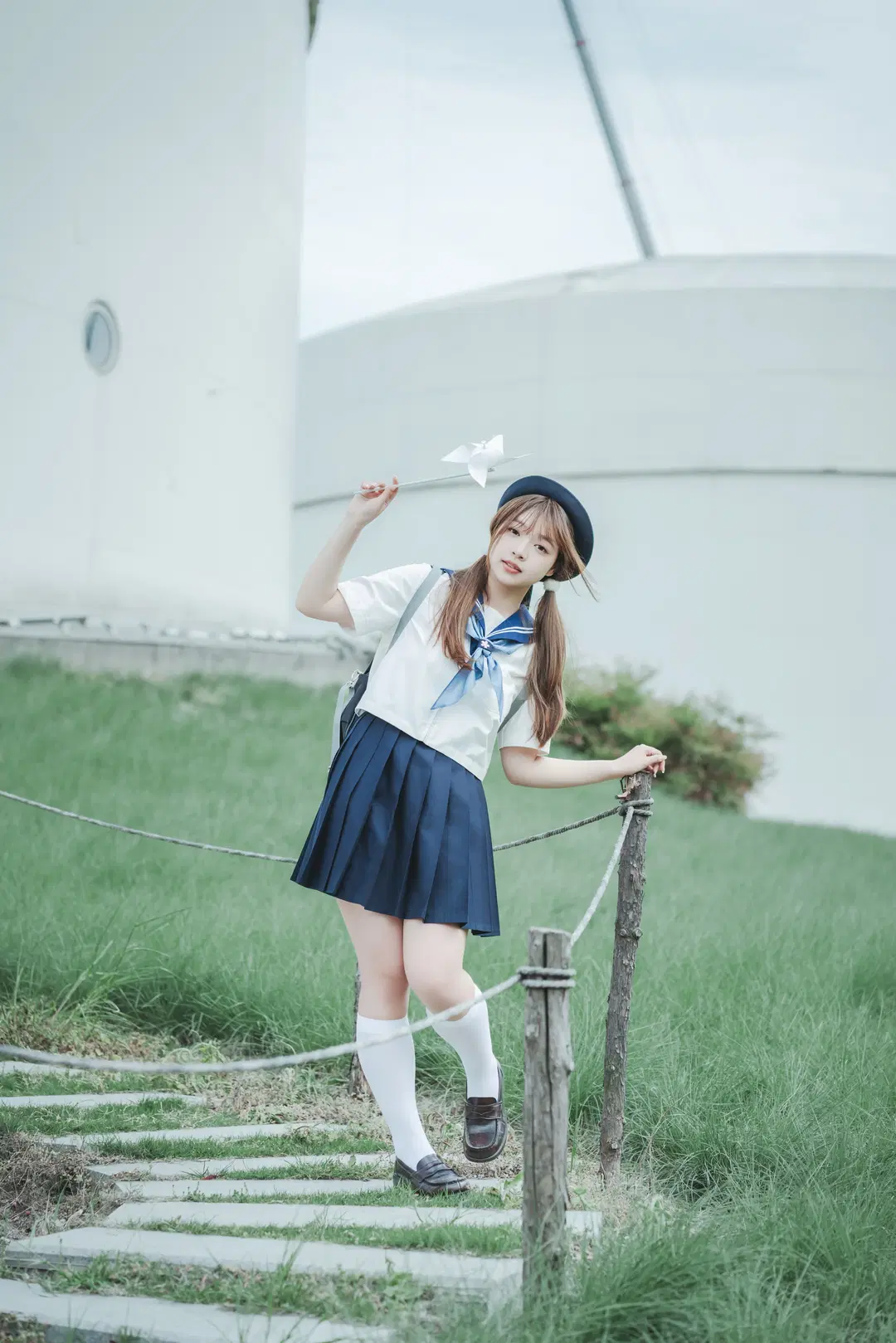 サマーフィルム 草原で紡ぐJK制服ポートレート - 吶魄罗 - 6枚目