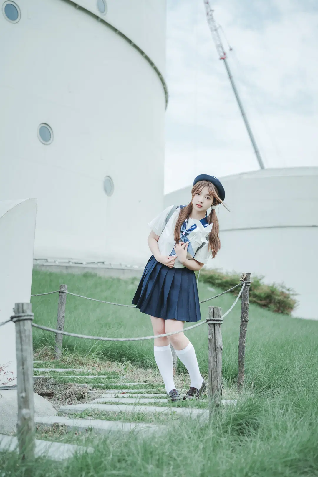 サマーフィルム 草原で紡ぐJK制服ポートレート - 吶魄罗 - 7枚目