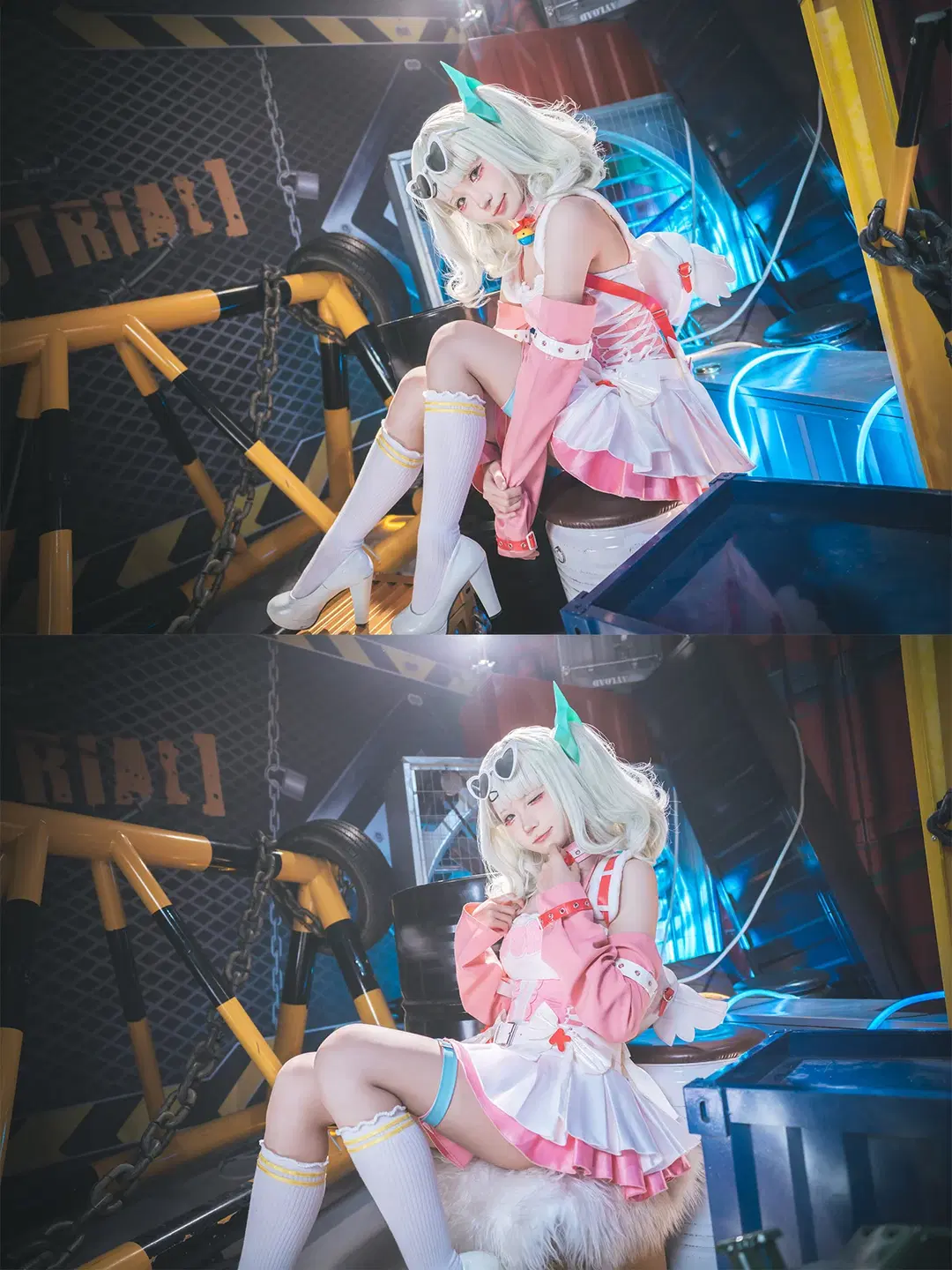 [Sunna cosplay] Zenless Zone Zero Angels of Delusion Little Cake in an industrial setting by 吶魄罗 - Image 10