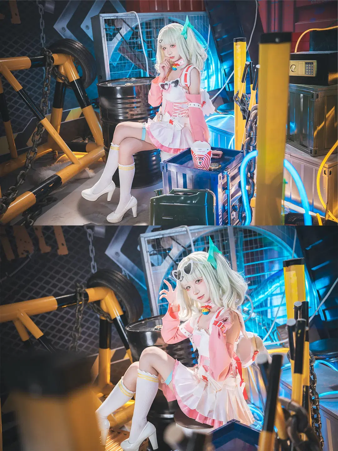 [Sunna cosplay] Zenless Zone Zero Angels of Delusion Little Cake in an industrial setting by 吶魄罗 - Image 2