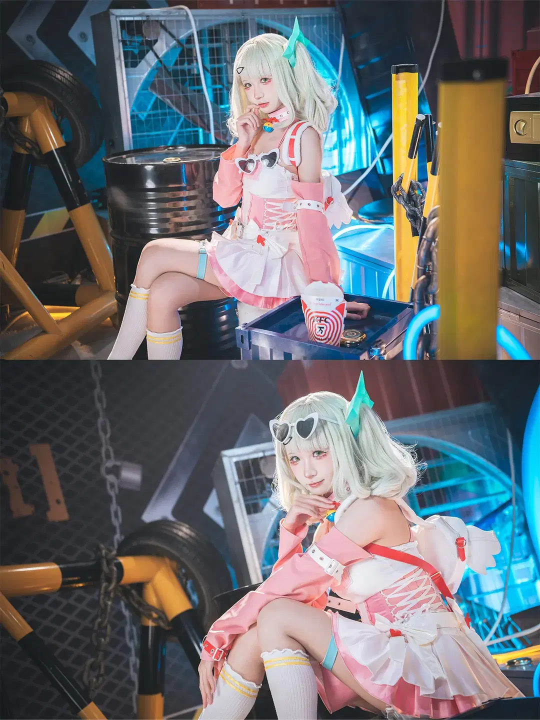 [Sunna cosplay] Zenless Zone Zero Angels of Delusion Little Cake in an industrial setting by 吶魄罗 - Image 3