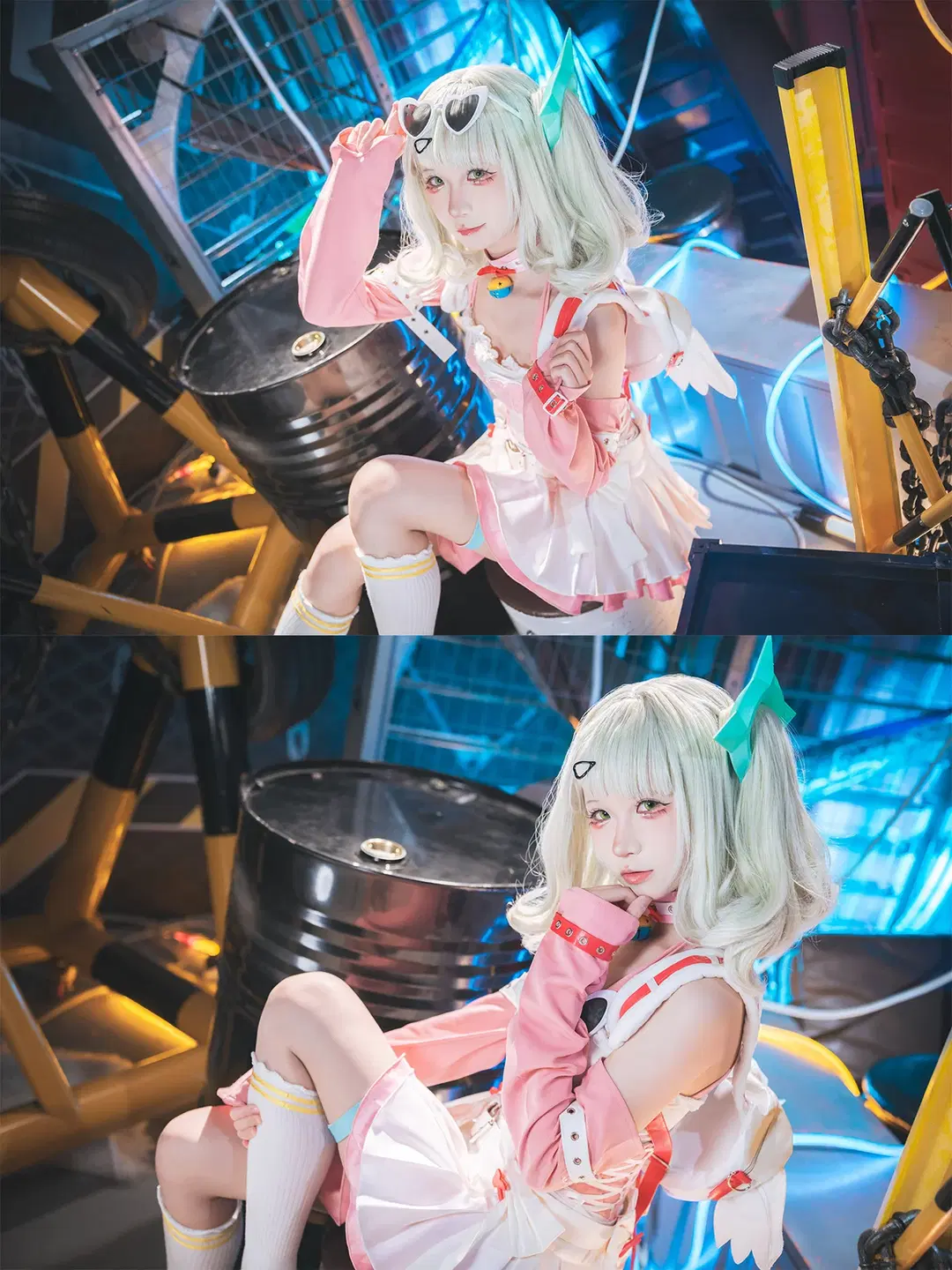 [Sunna cosplay] Zenless Zone Zero Angels of Delusion Little Cake in an industrial setting by 吶魄罗 - Image 4