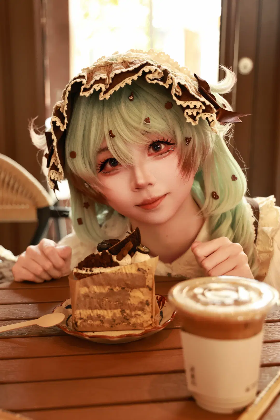 チョコミントカラーが紡ぐロリータ・アフタヌーンティーの記録 - 挽穗 - 2枚目