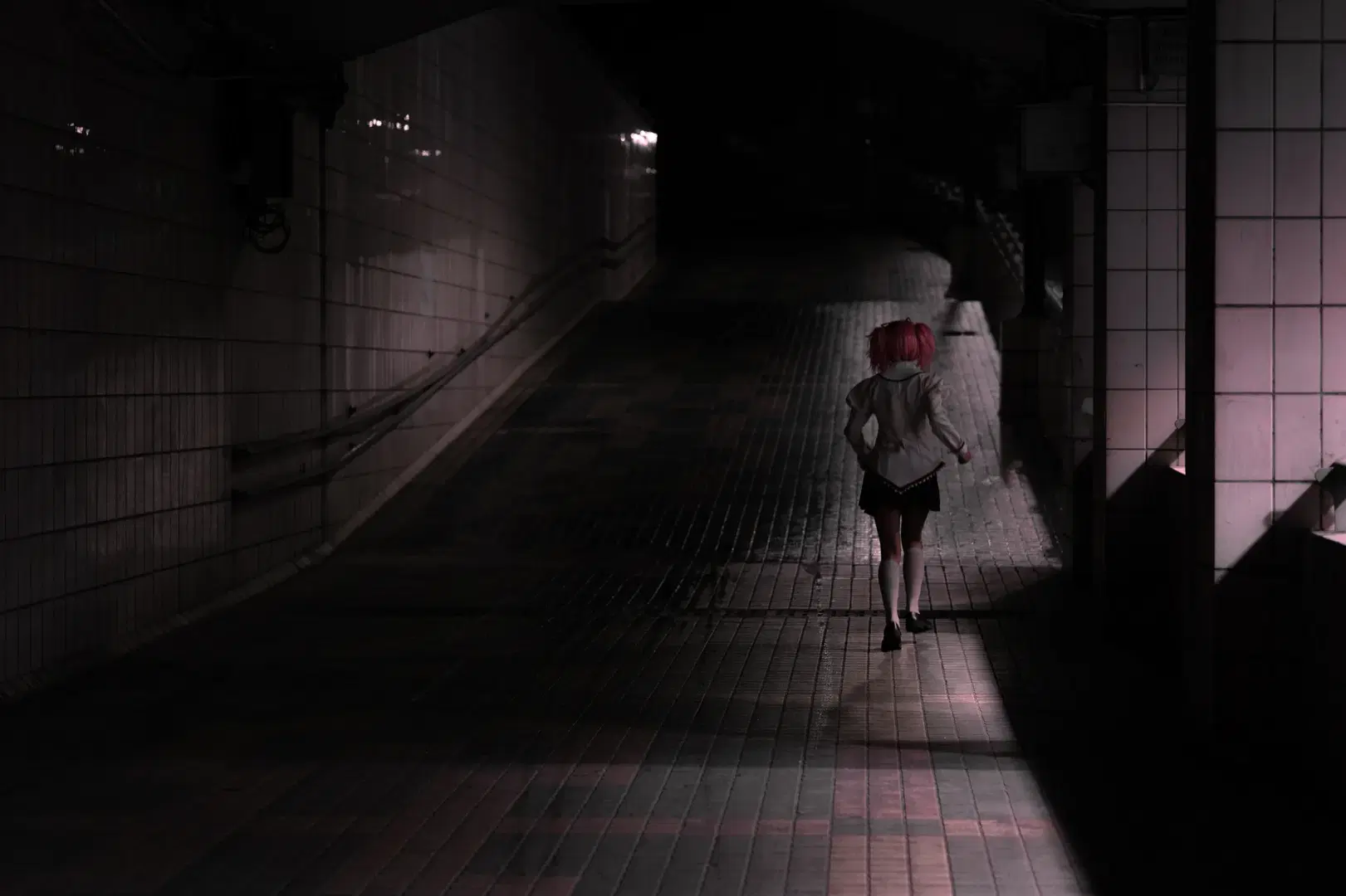 鹿目圆cos 魔法少女小圆雨夜正片 - 叙拉古黑帮尚雪兔 - 第3张