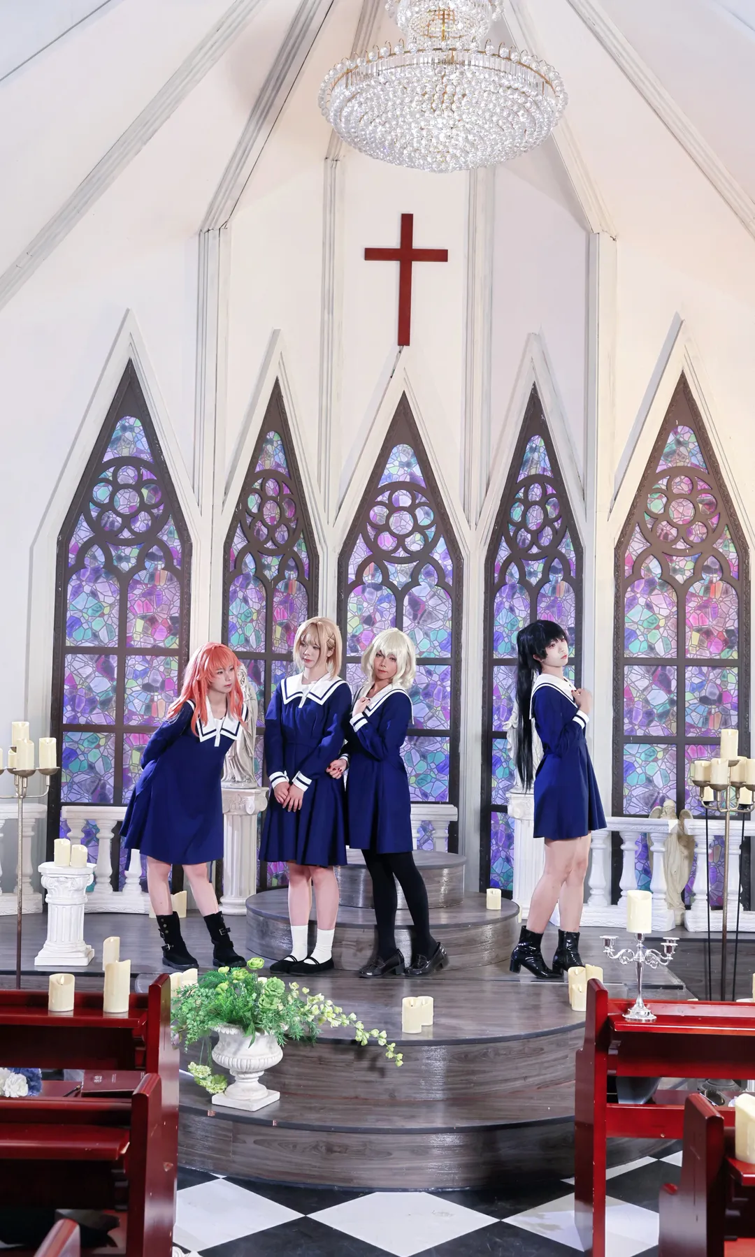 Lizzy Seiran cosplay white tights, I Want to Love You Till Your Dying Day, Sheena cosplay, Mimi cosplay, Ali cosplay