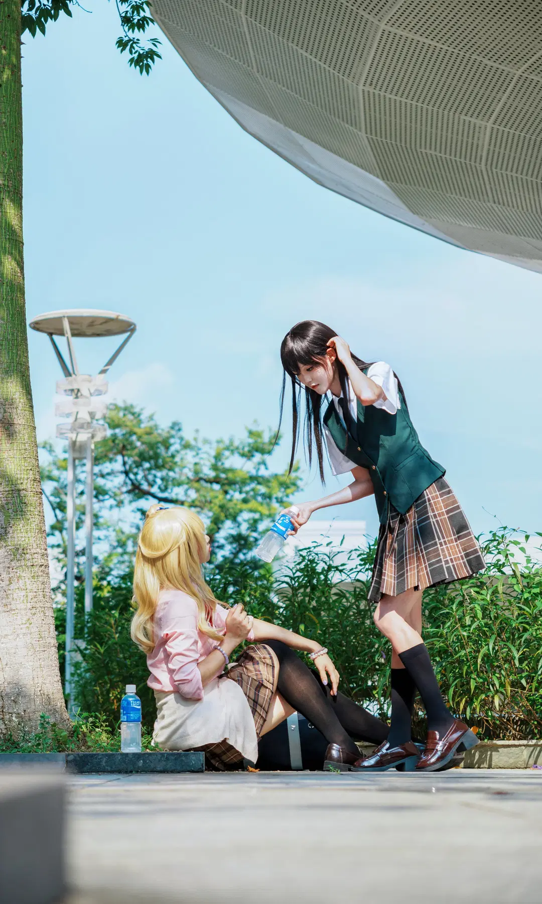 黑丝, cosplay日常, 蓝原柚子cos, 柑橘味香气, 蓝原芽衣cos