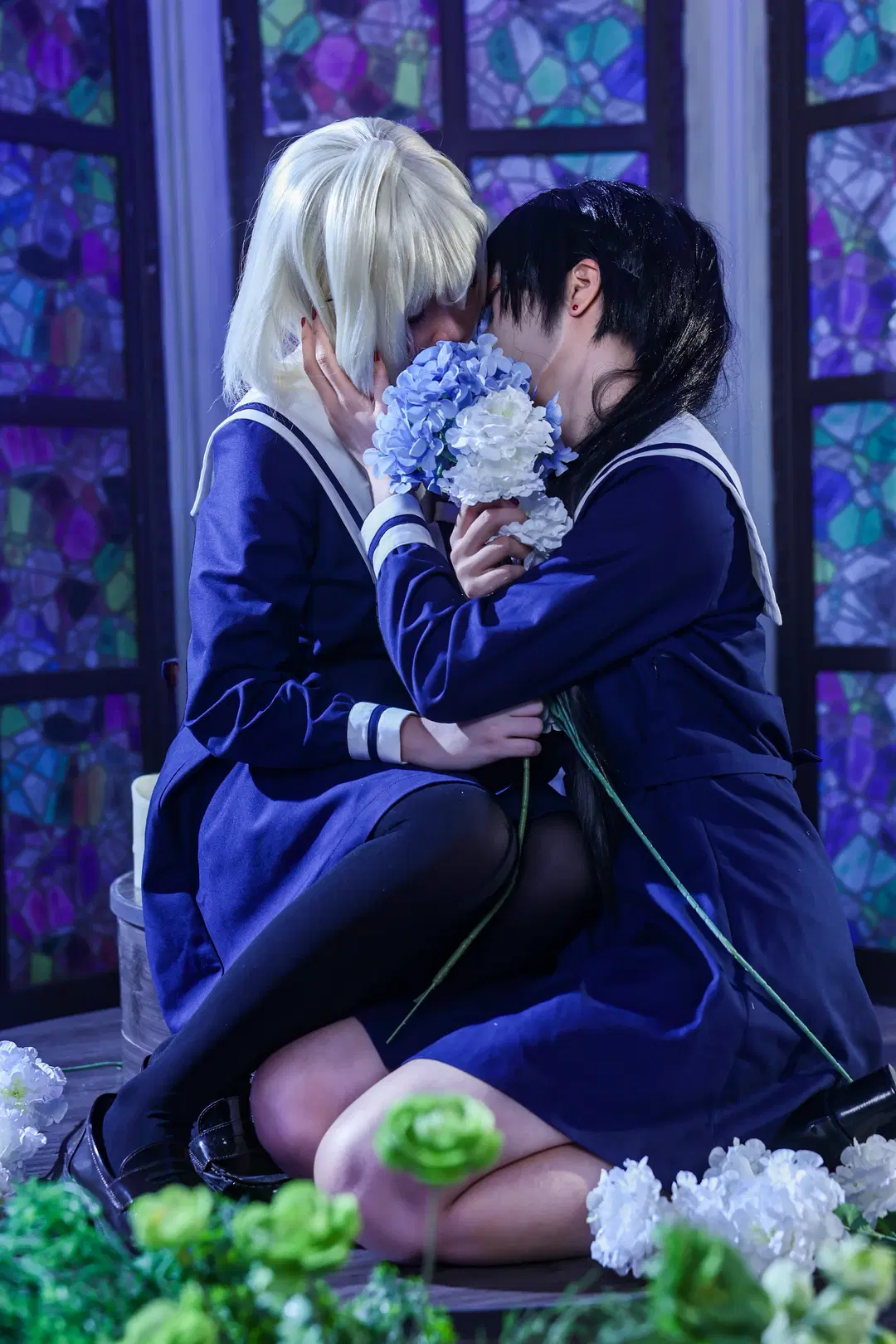 水手服cos, 丝袜, 与你相恋到生命尽头, 青兰cos, 亚青cos