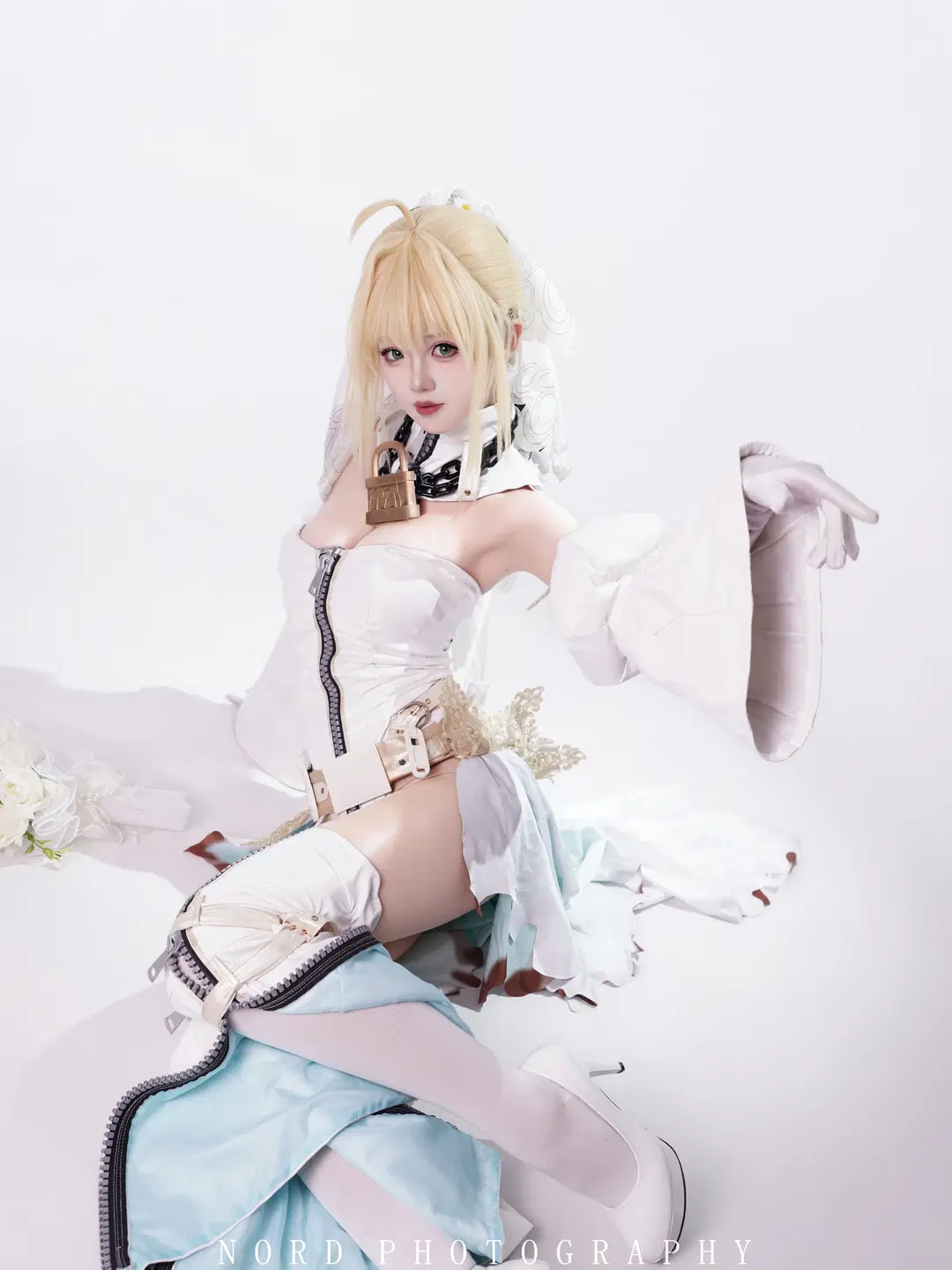 Fate, Nero Cosplay, Fate/Grand Order, Nero Bride, Stockings