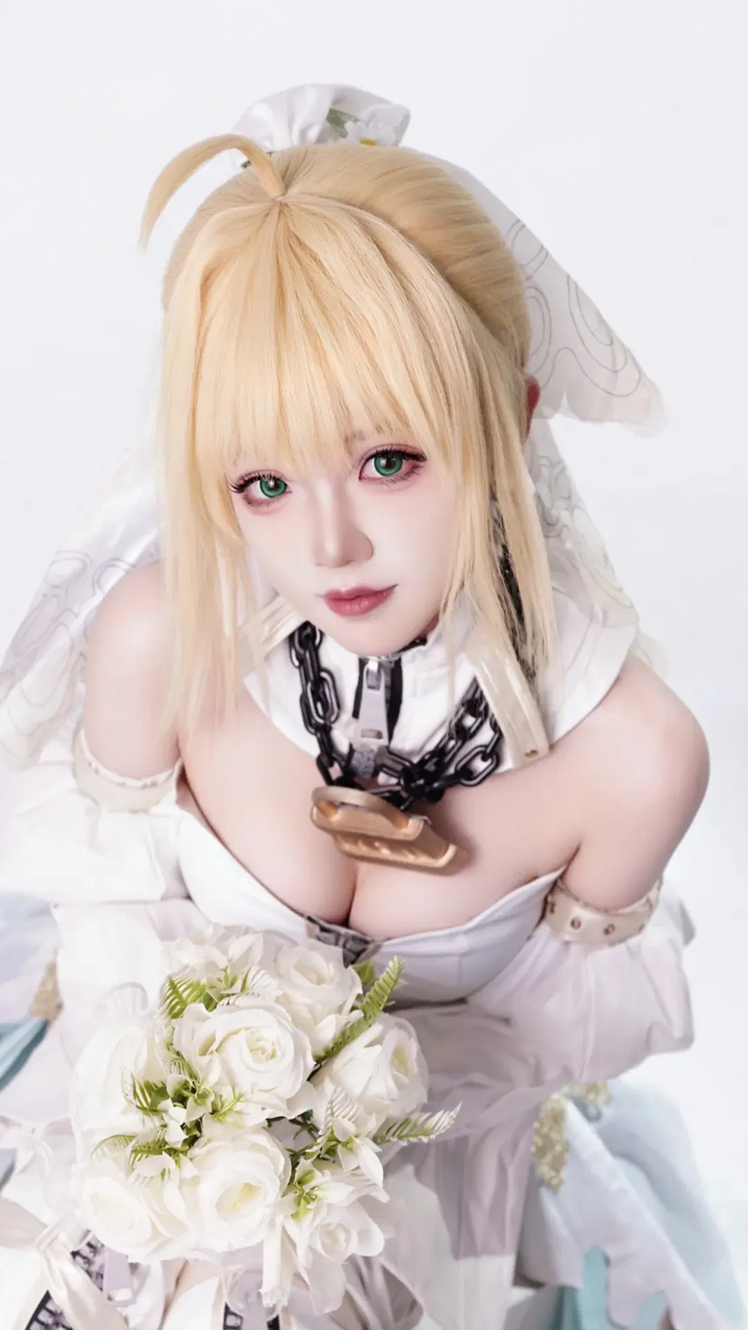 Fate/Grand Order, Nero Cosplay, Fate/Grand Order, Nero Bride, White stockings