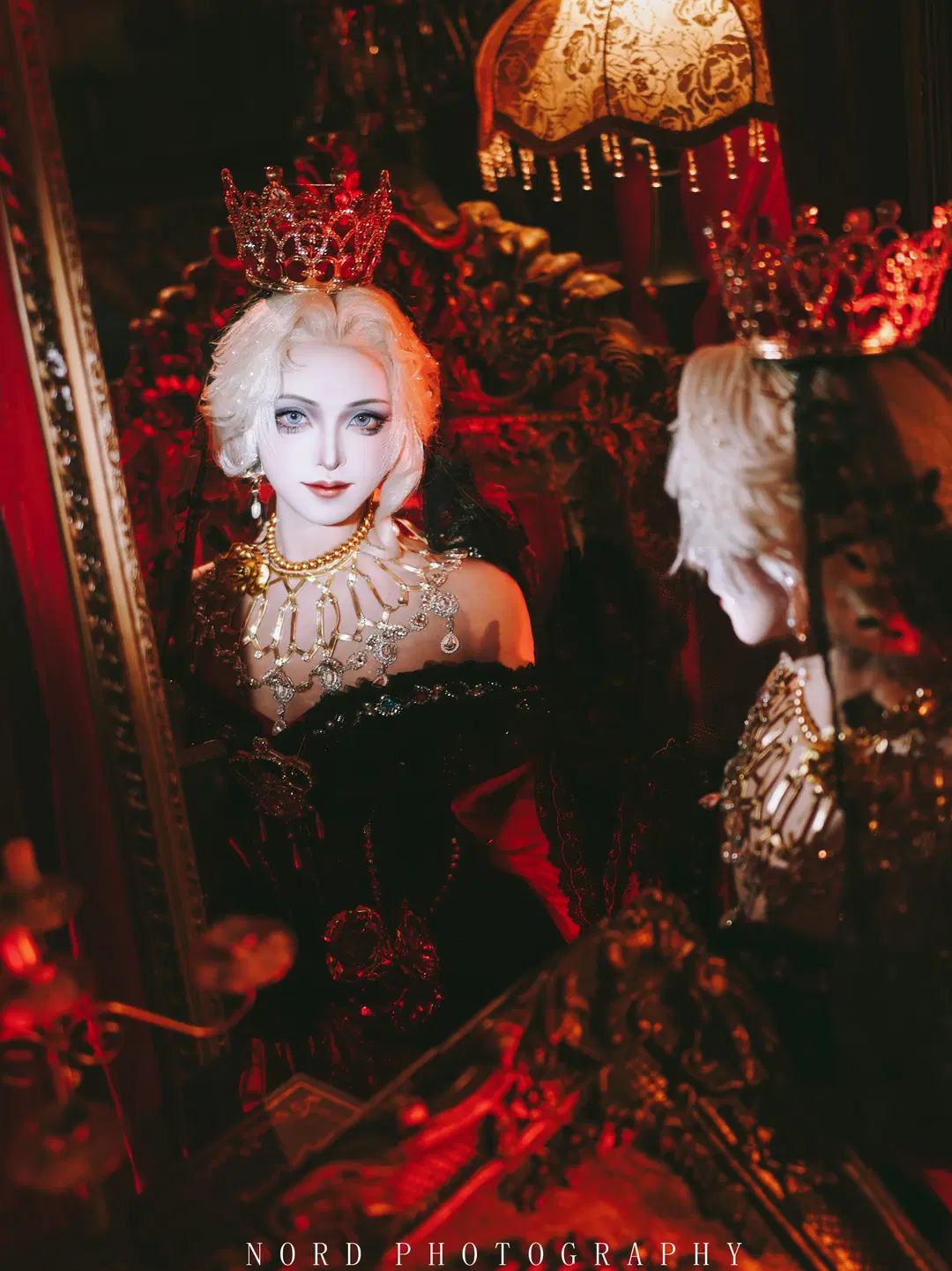 第五人格, 红夫人cos, 虚妄杰作, 哥特宫廷风, 复古华丽