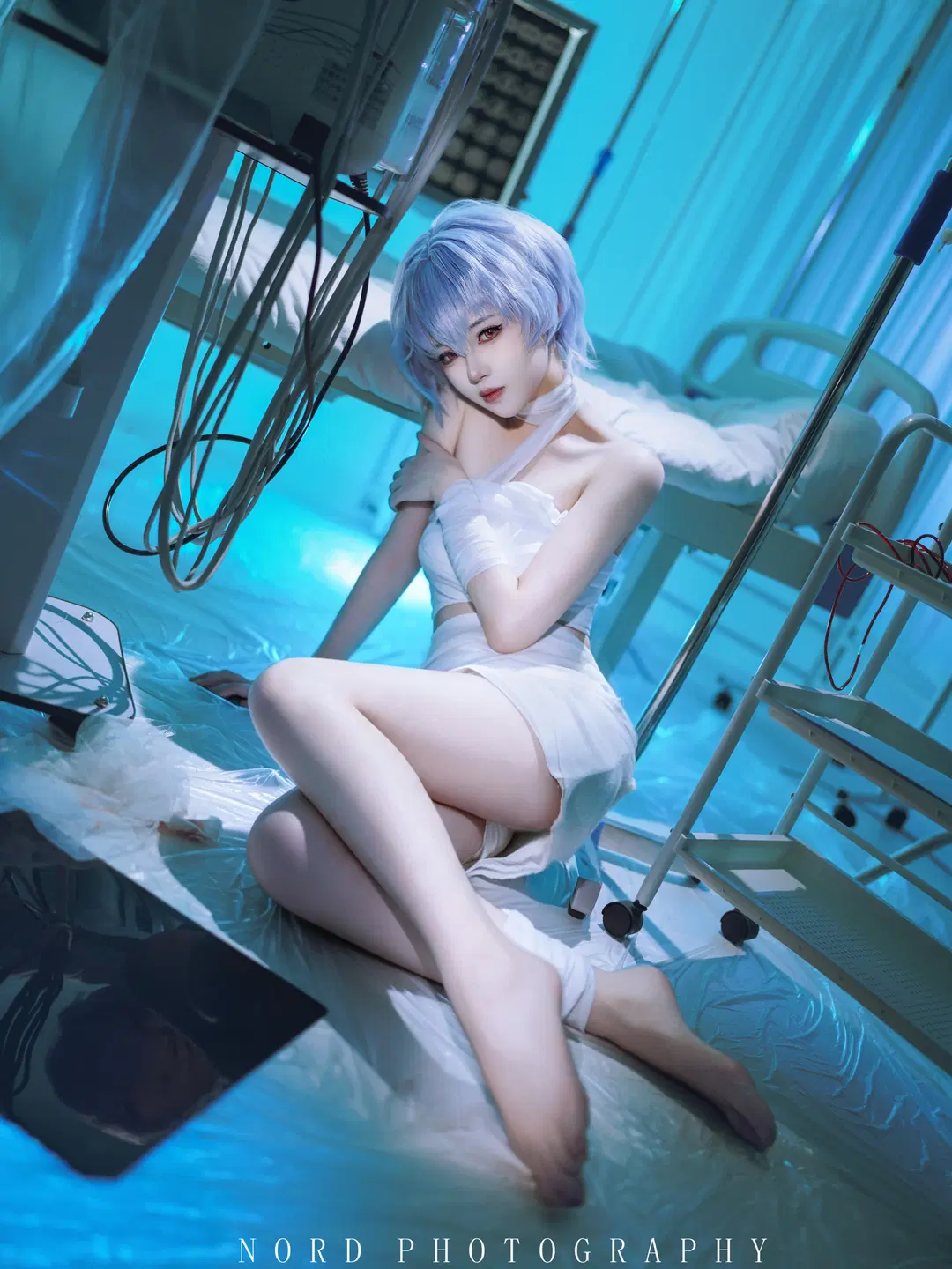 绫波丽cos, EVA, 新世纪福音战士, 病房风cos, 翅膀