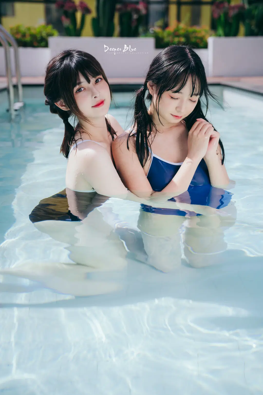 Summer Outdoor Pool School Swimsuit Photoshoot by 小蓝同学摄影会 - Image 6
