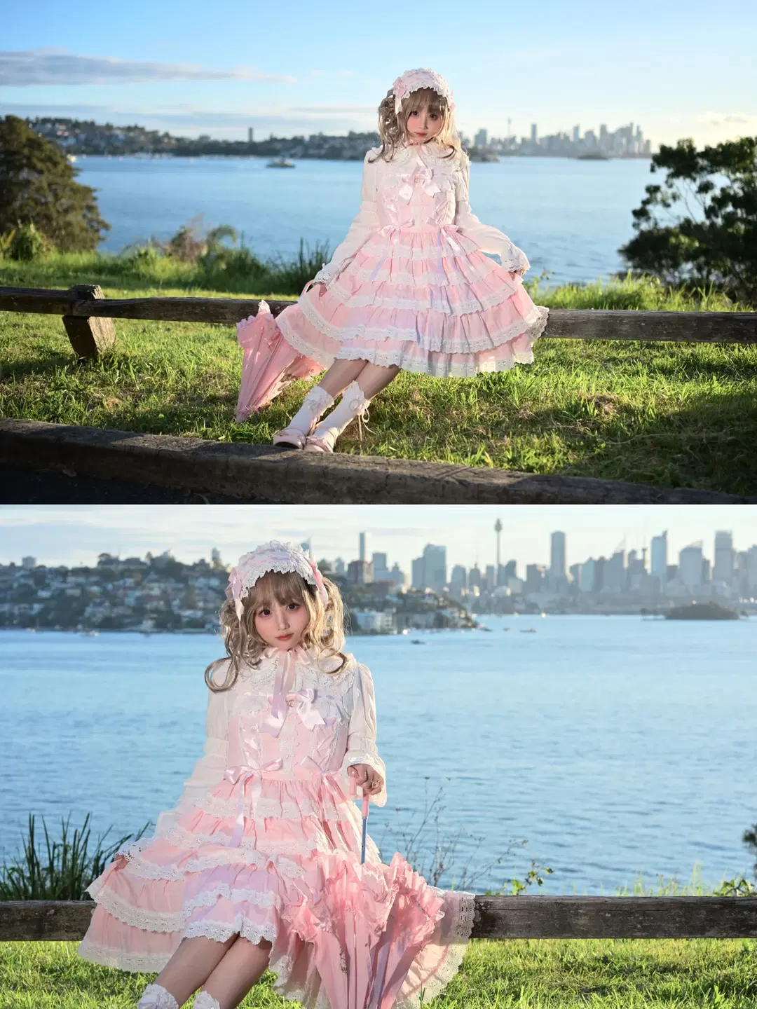 シドニー・ボークリューズハウスのロリータコーデ、ゴールデンアワーの海辺撮影ガイド - YOSHIRO_卓哥 - 9枚目