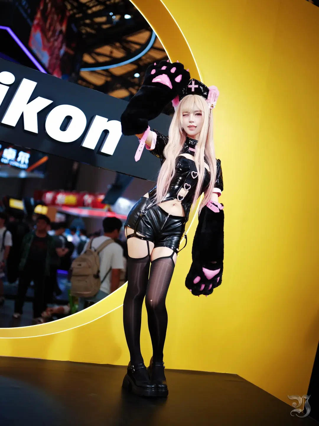チャイナジョイ2026ニコンブース：黒エナメル猫娘とメイド服のイベント速報記録 - 跃动的小黑马 - 2枚目
