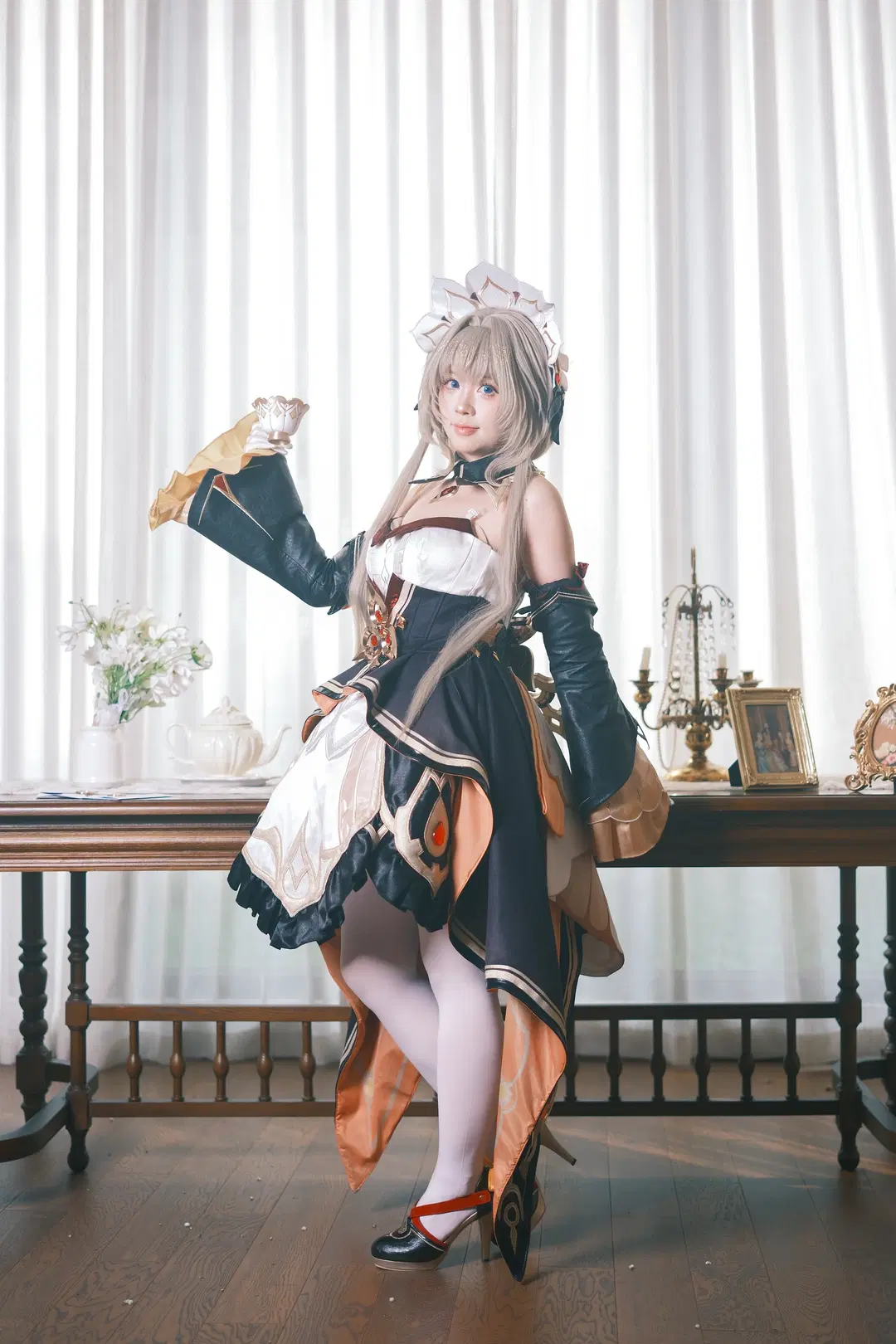 サンドローネ コスプレ, 原神, 白ストッキング, 原神コスプレ, サンドローネ
