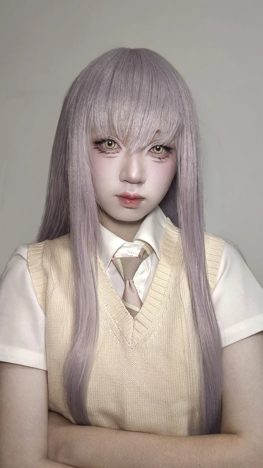 cosplay, Minato Yukina cosplay, Doll-like makeup, Academic style uniform, BanG Dream!