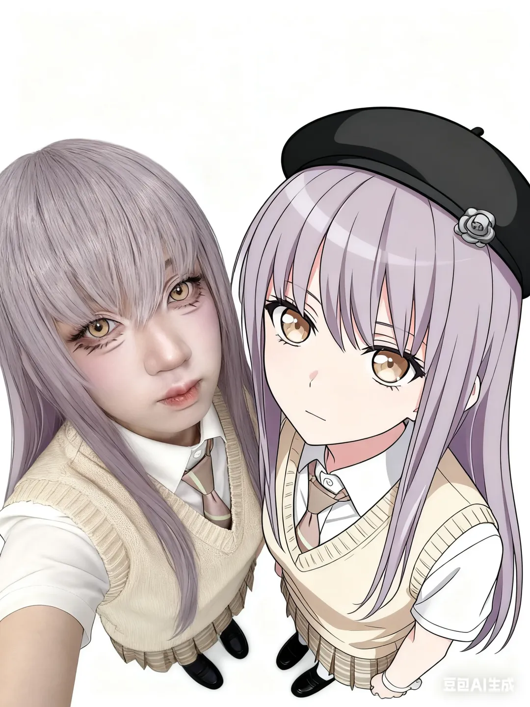 角色扮演, JK制服, 凑友希那cos, BanGDream, 二次元同框 - 第1张