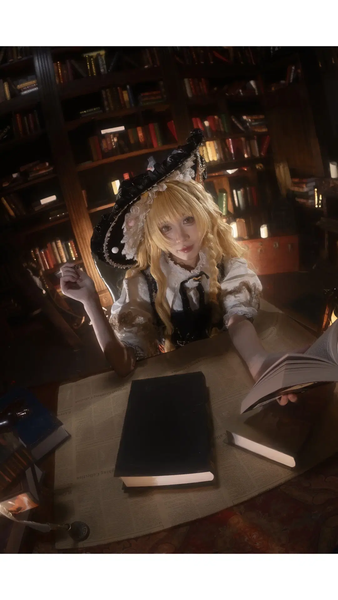 【魔理沙cos】东方Project 魔法使的图书馆静谧时刻