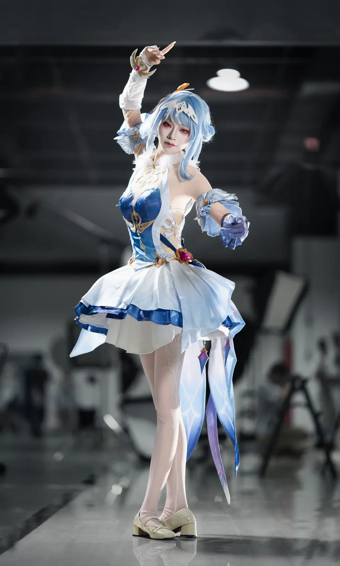 Genshin Impact, cosplay, Stockings, Odette cosplay, Snezhnaya