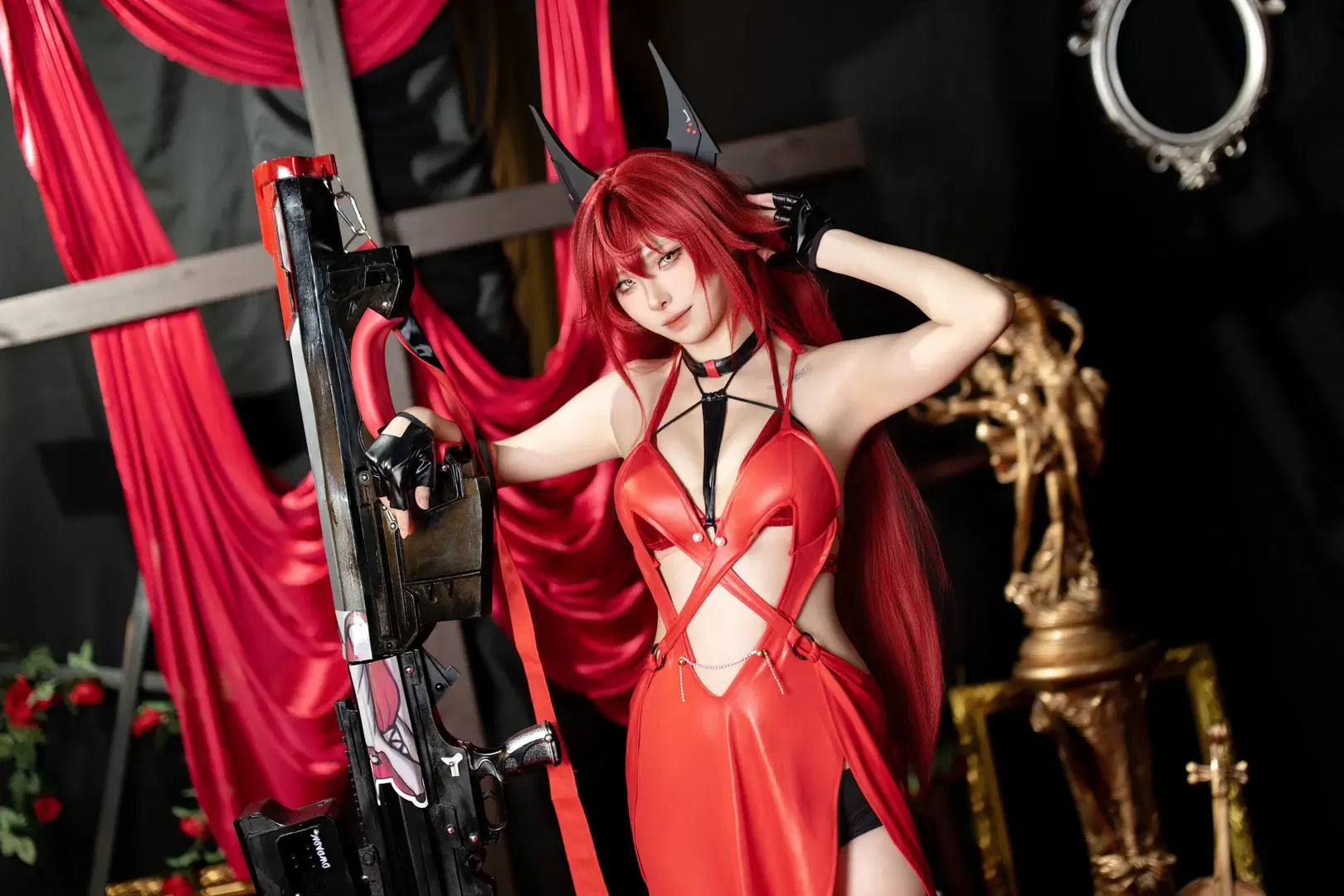 【小红帽cos】胜利女神妮姬的荒诞红礼服造型 - 丶Chisaki - 第10张