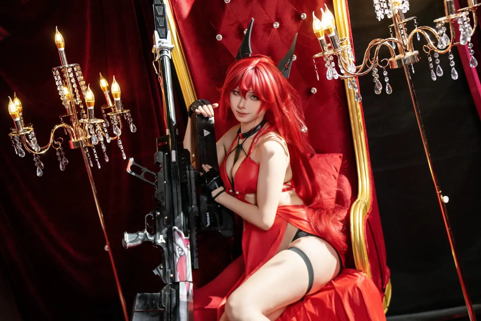 【小红帽cos】胜利女神妮姬的荒诞红礼服造型 - 丶Chisaki - 第13张