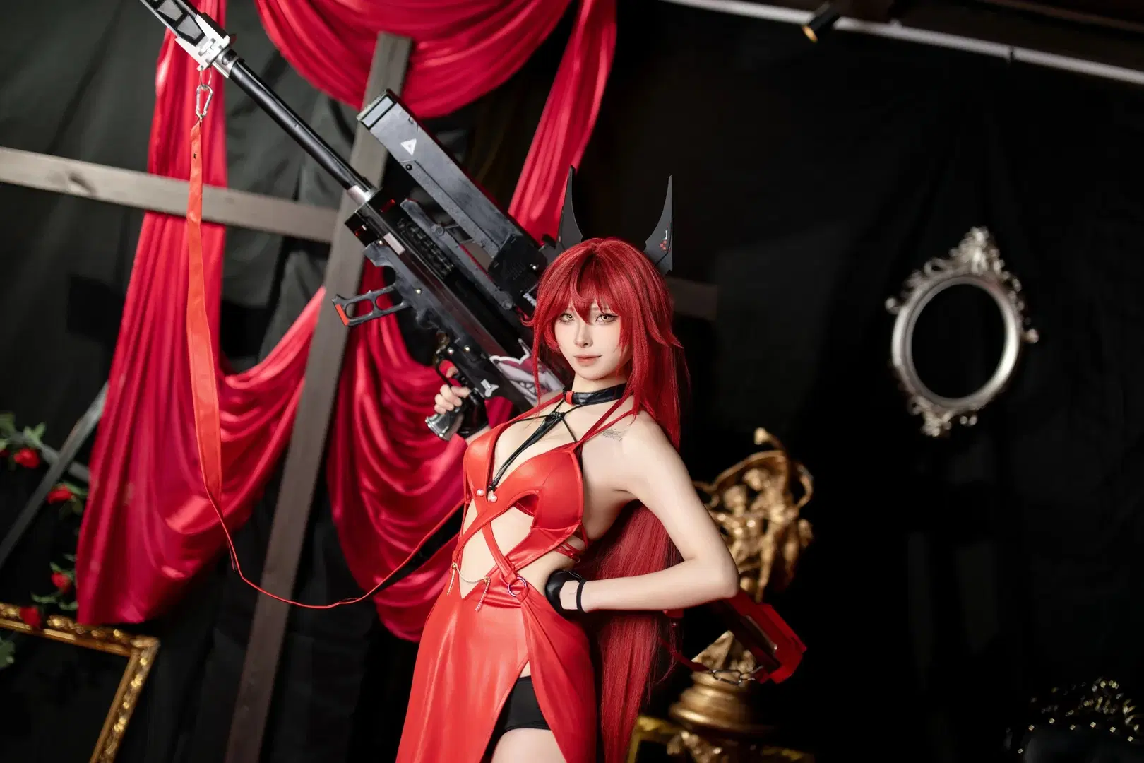 【小红帽cos】胜利女神妮姬的荒诞红礼服造型 - 丶Chisaki - 第14张