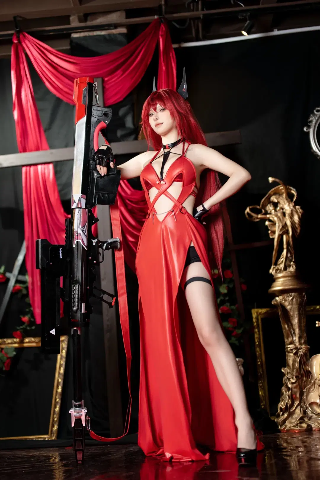 【小红帽cos】胜利女神妮姬的荒诞红礼服造型 - 丶Chisaki - 第3张