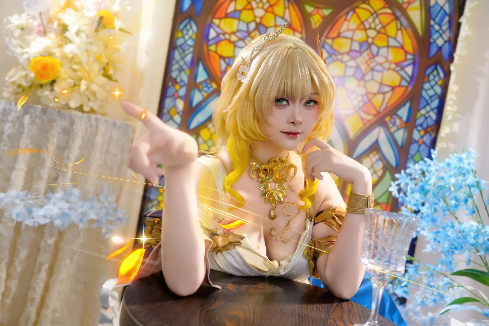 【阿格莱雅cos】崩坏星穹铁道黄金裔的华丽演绎 - 阿零 - 第2张