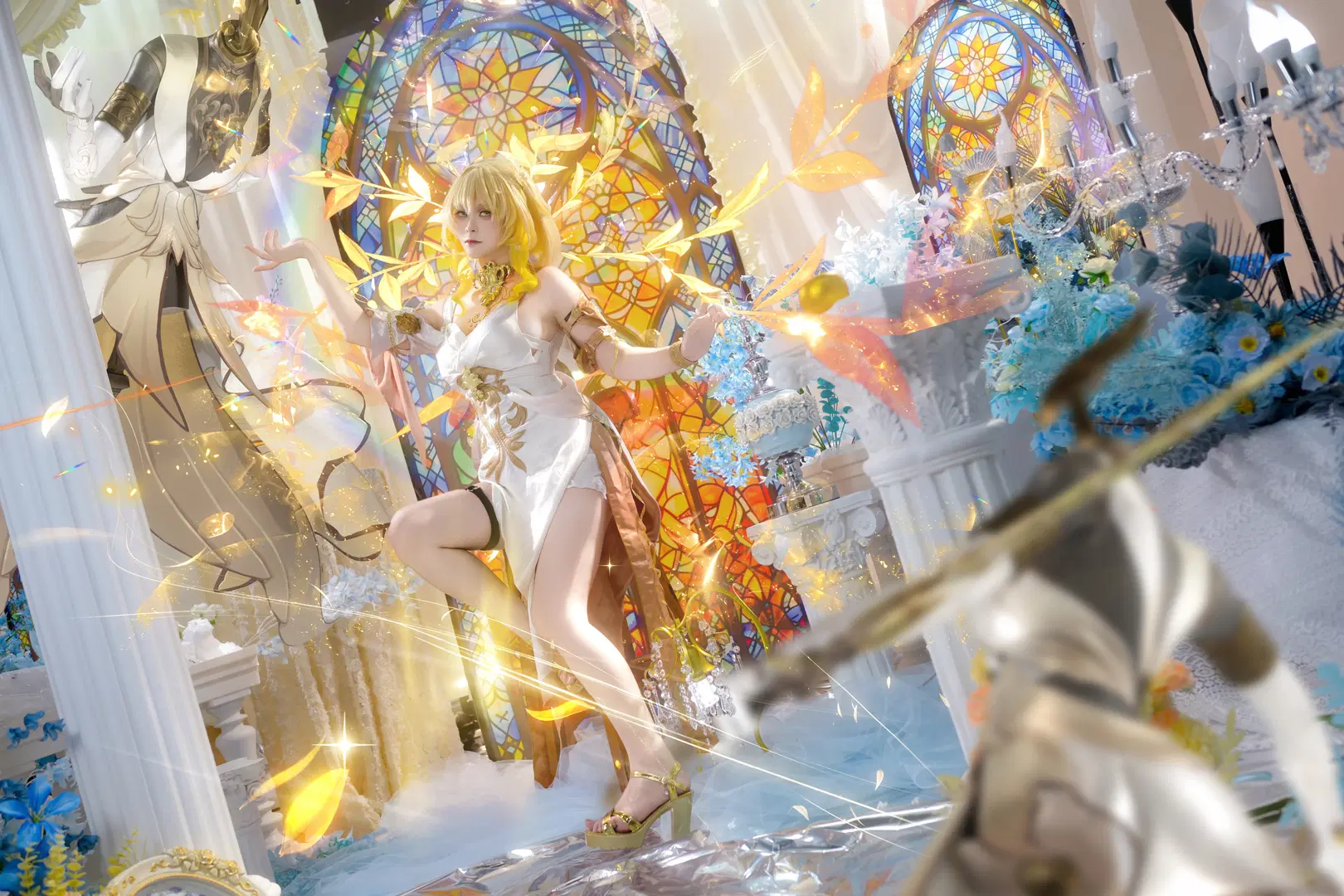 【阿格莱雅cos】崩坏星穹铁道黄金裔的华丽演绎 - 阿零 - 第3张
