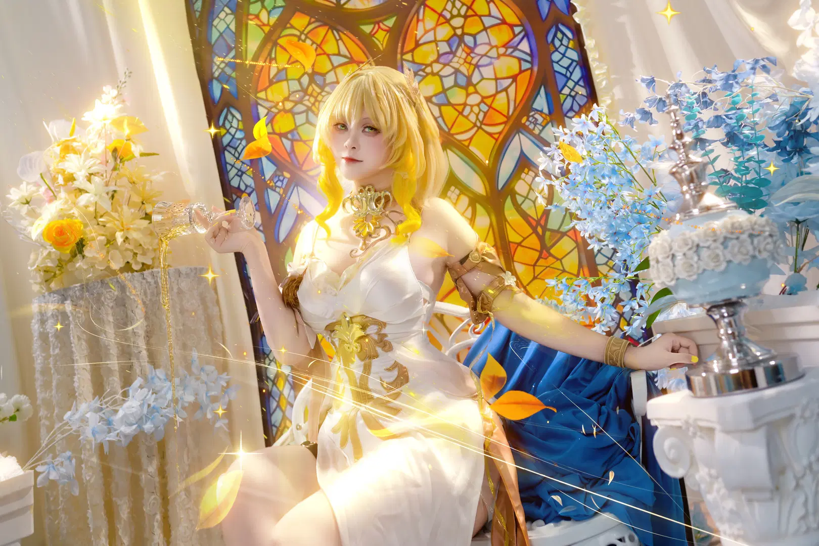 【阿格莱雅cos】崩坏星穹铁道黄金裔的华丽演绎 - 阿零 - 第7张