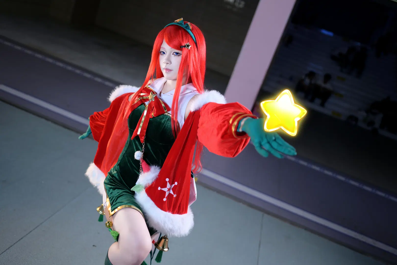 cosplay, 二次元摄影, 丝袜, 火影忍者手游, 圣诞玖辛奈cos