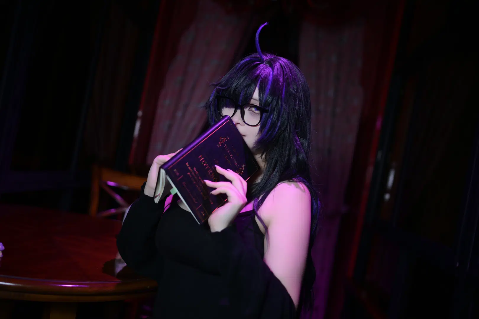 [レーベルコスプレ] 勝利の女神：NIKKE ダーク系大作、紫光チェッカーボードの下での没契的撮影 - 阿零 - 7枚目