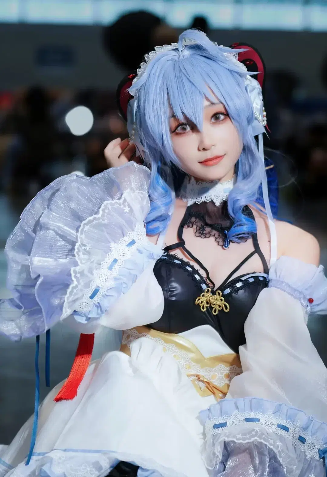 【原神-琳妮特cos】漫展首日的白丝长腿造型 - 鹿野奈奈 - 第3张