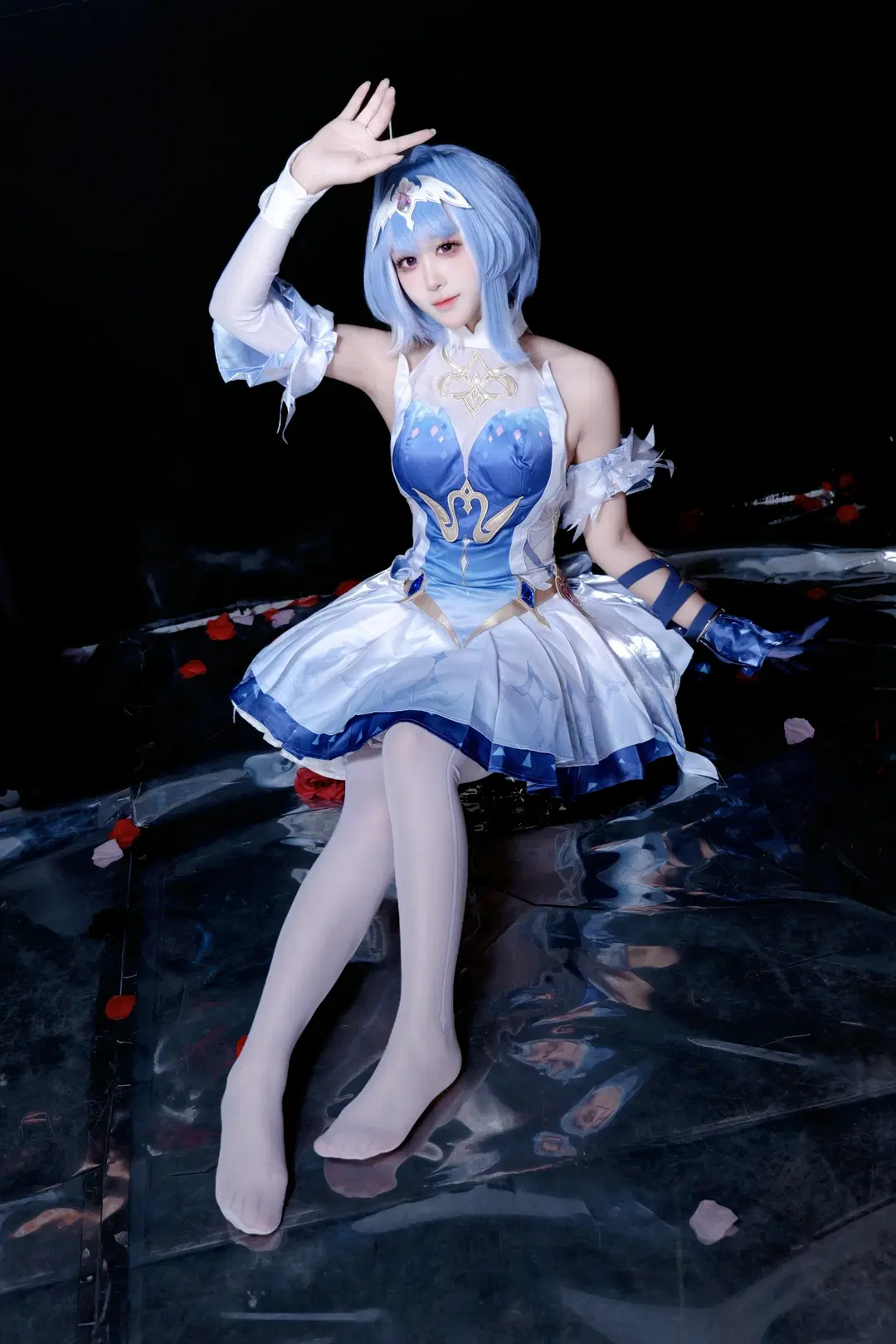 二次元, 原神, 白丝, 原神cosplay, 奥黛塔cos